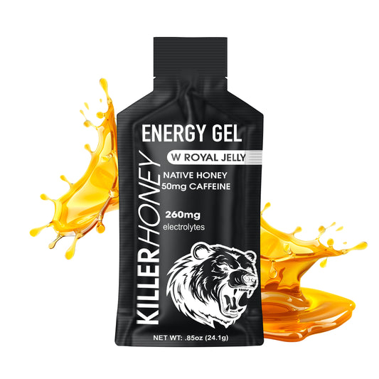 HONEY ENERGY GELS 50mg Caffeine w Royal Jelly